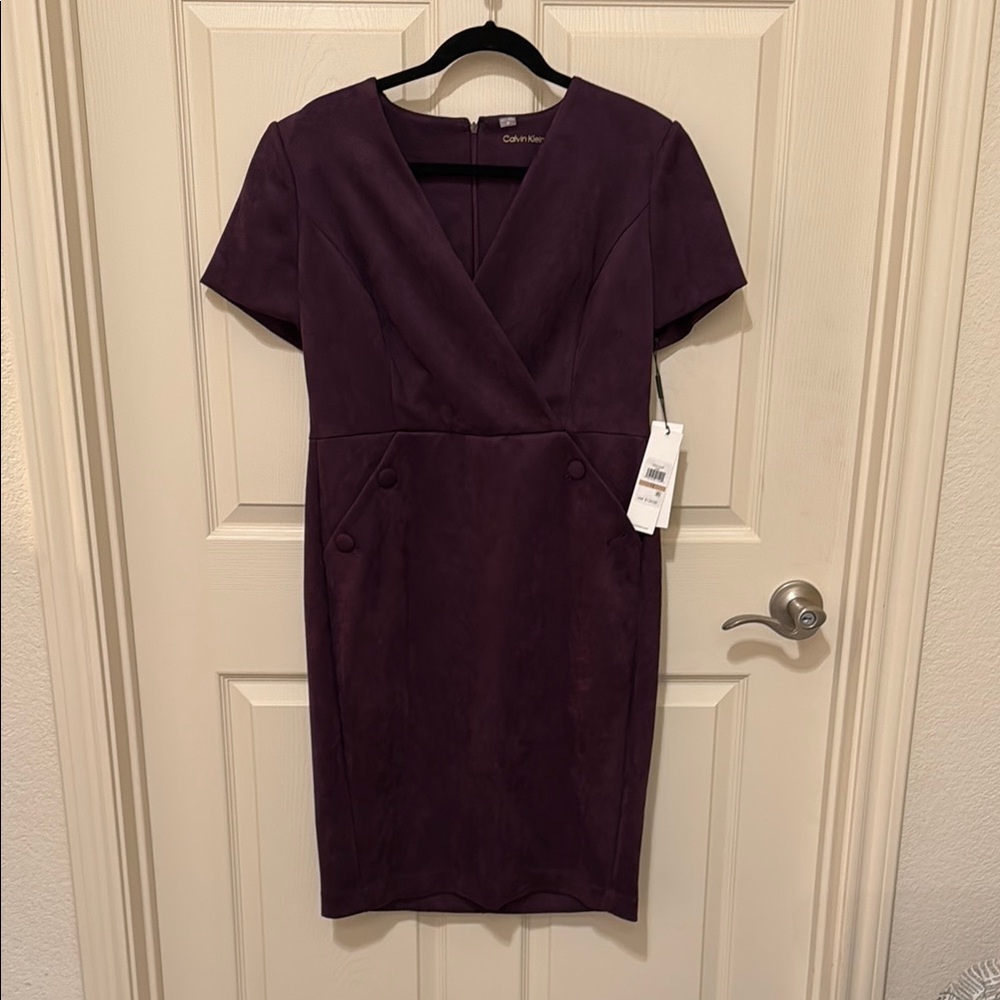 NWT Velvet Calvin Klein Women's Purple Dress